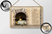 Blechschild Berufe 30x20cm Advokat immer Recht Justitia