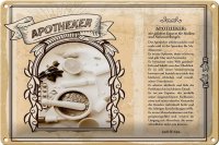 Blechschild Berufe 30x20cm Apotheker Risiken Nebenwirkungen