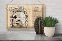 Blechschild Berufe 30x20cm Apotheker Risiken Nebenwirkungen