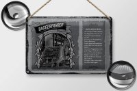 Blechschild Berufe 30x20cm Baggerfahrer Staub Lärm baggert