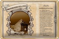 Blechschild Berufe 30x20cm Bankangestellter Konten Experte