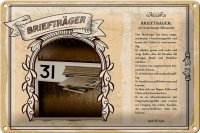 Blechschild Berufe 30x20cm Briefträger...