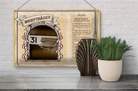 Blechschild Berufe 30x20cm Briefträger zuverlässig Allrounder