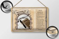 Blechschild Berufe 30x20cm Buchhalter Zahlenfuchs Kunden