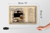 Blechschild Berufe 30x20cm Buchhändler Bücher Aufapfel Trends