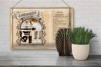 Blechschild Berufe 30x20cm Chemiker experimentiert Gelehrter