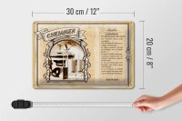 Blechschild Berufe 30x20cm Chemiker experimentiert Gelehrter