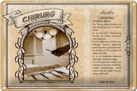 Blechschild Berufe 30x20cm Chirurg präzis Medicus...