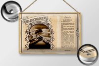 Blechschild Berufe 30x20cm Elektriker zündende...