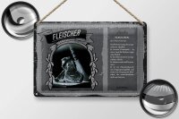 Blechschild Berufe 30x20cm Fleischer robuste Gourmut...