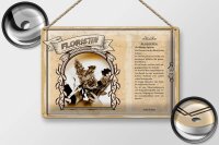 Blechschild Berufe 30x20cm Floristin blumige Stylistin exakt