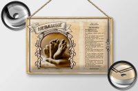 Blechschild Berufe 30x20cm Hebamme Begleiterin Freude Leben