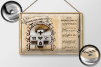 Blechschild Berufe 30x20cm Krankenschwester Kraft Trost Mut
