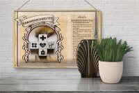 Blechschild Berufe 30x20cm Krankenschwester Kraft Trost Mut