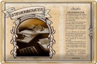 Blechschild Berufe 30x20cm Steuerberater Experte Steuern