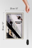 Blechschild Städte Berlin Fernsehrturm Deutschland 20x30cm