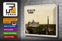 Blechschild Städte Berlin Siegessäule Deutschland 30x20cm
