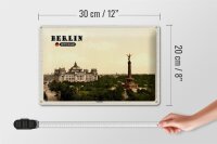 Blechschild Städte Berlin Siegessäule Deutschland 30x20cm
