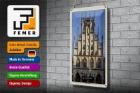 Blechschild Städte Münster Historichesrathaus 20x30cm