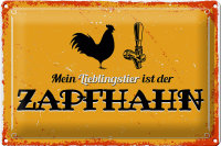 Blechschild Spruch 30x20cm Mein Lieblingstier ist der...