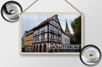 Blechschild Städte Aschaffenburg Stiftbaslika Altstadt 30x20cm