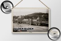 Blechschild Städte Baden-Baden Alter Bahnhof 30x20cm