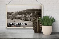 Blechschild Städte Baden-Baden Alter Bahnhof 30x20cm