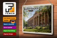 Blechschild Städte Baden-Baden Lichtentaler-Allee 30x20cm