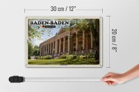 Blechschild Städte Baden-Baden Lichtentaler-Allee 30x20cm