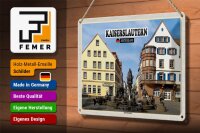 Blechschild Städte Kaiserslautern Kaiserbrunnen 30x20cm