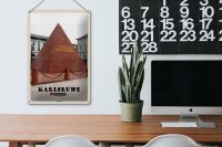 Blechschild Städte Karlsruhe Pyramide Architektur 20x30cm