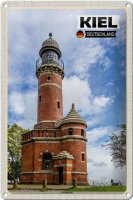 Blechschild Städte Kiel Leuchtturm Architektur 20x30cm