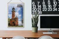 Blechschild Städte Kiel Leuchtturm Architektur 20x30cm