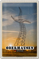 Blechschild Städte Oberhausen Tanzender Strommast...
