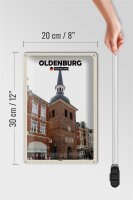 Blechschild Stadt Oldenburg Lappan Architektur 20x30cm