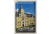Blechschild Städte Oldenburg Schloss Architekur 20x30cm