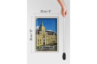 Blechschild Städte Oldenburg Schloss Architekur 20x30cm