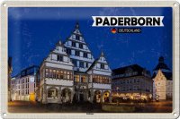 Blechschild Städte Paderborn Rathaus Altstadt 30x20cm
