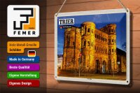 Blechschild Städte Trier Porta Nigra Altstadt 30x20cm