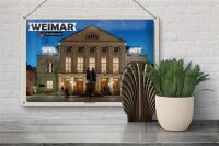 Blechschild Städte Weimar Nationaltheater Mittelalter 30x20cm