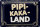 Blechschild Spruch lustig Pipi-Kaka-Land 30x20cm