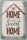 Blechschild Spruch Home sweet home 20x30cm
