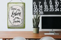 Blechschild Spruch träume nicht dein Leben lebe Traum 20x30cm