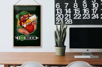 Blechschild Spruch i love Beer Bier 20x30cm