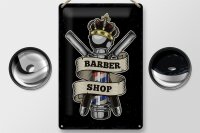 Blechschild Spruch Barbershop Friseur Salon Haare 20x30cm