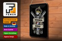 Blechschild Spruch Barbershop Friseur Salon Haare 20x30cm