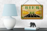 Blechschild Alkohol 18x12cm Bier Allee