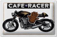 Blechschild Motorcycle Cafe Racer Motorrad 30x20cm