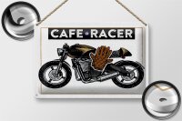 Blechschild Motorcycle Cafe Racer Motorrad 30x20cm