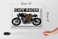 Blechschild Motorcycle Cafe Racer Motorrad 30x20cm